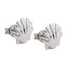 earrings studs sea shell silver 925