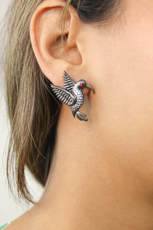 Amazonian Hummingbird Stud Earrings