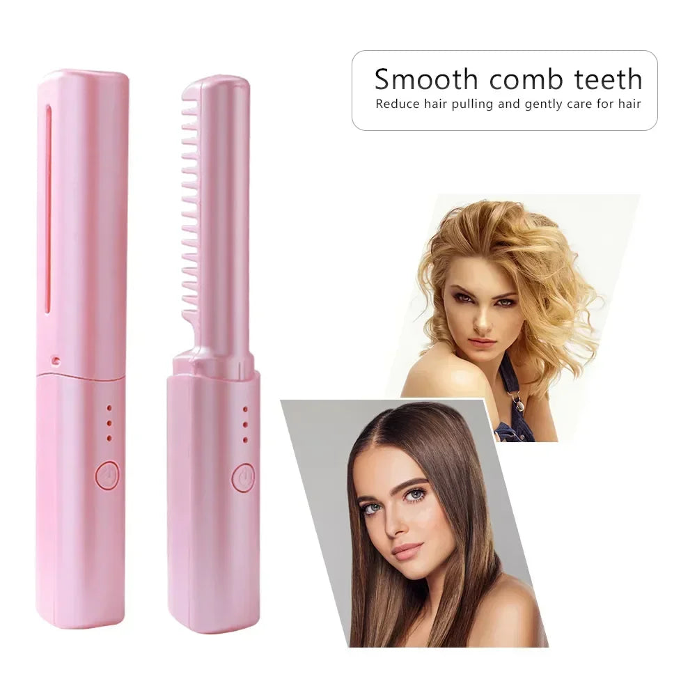 2 In 1 Lazy Straightener Hair Hot Comb