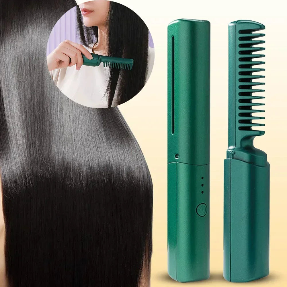 2 In 1 Lazy Straightener Hair Hot Comb